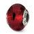 Sterling Silver Red/Black Italian Murano Bead Charm hide-image