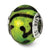 Sterling Silver Green/Black Italian Murano Bead Charm hide-image