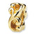 14k Yellow Gold Scroll Bali Bead Charm hide-image