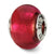 Red Italian Murano Charm Bead in Sterling Silver
