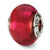 Sterling Silver Red Italian Murano Bead Charm hide-image