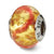 Sterling Silver Yellow/Pink/Gold Italian Murano Bead Charm hide-image