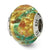 Sterling Silver Yellow/Blue/Gold Italian Murano Bead Charm hide-image
