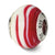 Red/Orange Italian Murano Charm Bead in Sterling Silver