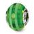 Sterling Silver Green Italian Murano Bead Charm hide-image