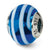 Sterling Silver Blue/White Italian Murano Bead Charm hide-image