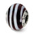 Sterling Silver Brown/White Italian Murano Bead Charm hide-image