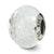 White Italian Murano Charm Bead in Sterling Silver