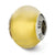 Sterling Silver Yellow Matte Italian Murano Bead Charm hide-image