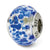 Sterling Silver Silver/Blue Italian Murano Bead Charm hide-image