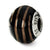 Sterling Silver Black/Gold Italian Murano Bead Charm hide-image