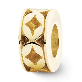 14k Yellow Gold X Bali Bead Charm hide-image