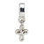 Cross Charm Dangle Bead in Sterling Silver