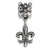 Fleur de Lis Charm Dangle Bead in Sterling Silver