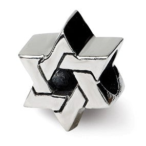 Sterling Silver Star of David Bead Charm hide-image