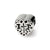 Kids Heart w/Cross and Scroll Charm Bead in Sterling Silver