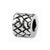Basket Weave Bali Charm Bead in Sterling Silver