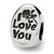 Sterling Silver #1 Mom Trilogy Oval Bead Charm hide-image