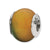 Yellow-Green Agate Stone Charm Bead in Sterling Silver