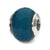 Medium Blue Quartz Stone Charm Bead in Sterling Silver