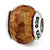 Sterling Silver Brown Shell Faceted Rondell Stone Bead Charm hide-image