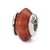 Bamboo Coral Stone Charm Bead in Sterling Silver