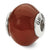 Sterling Silver Red Brown Agate Stone Bead Charm hide-image