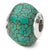 Sterling Silver Blue Magnesite Stone Bead Charm hide-image
