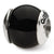 Sterling Silver Black Sardonyx Stone Bead Charm hide-image