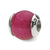 Fuschia Quartz Stone Charm Bead in Sterling Silver