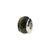 Russian Serpentine Stone Charm Bead in Sterling Silver