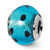 Sterling Silver Blue/Black Italian Murano Bead Charm hide-image