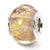 Sterling Silver Lavender/Gold Italian Murano Bead Charm hide-image