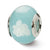 Sterling Silver Lt. Blue/White Italian Murano Bead Charm hide-image