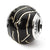Sterling Silver Black/Silver Italian Murano Bead Charm hide-image