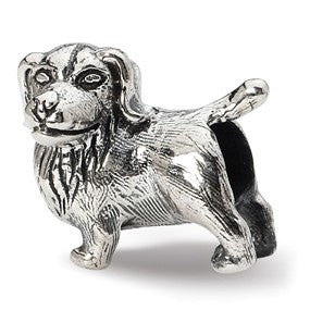 Sterling Silver Golden Retriever Bead Charm hide-image