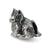 Shetland Sheepdog Charm Bead in Sterling Silver