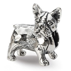 Sterling Silver Boston Terrier Bead Charm hide-image