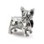 Boston Terrier Charm Bead in Sterling Silver