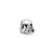 Football Helmet Charm Bead in Sterling Silver
