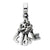 Love Keys Charm Dangle Bead in Sterling Silver