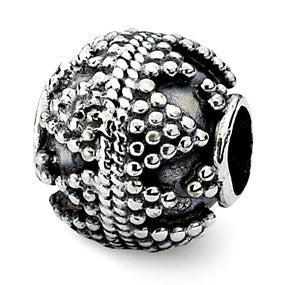 Sterling Silver Artisan Bead Charm hide-image