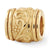 Floral Charm Bead in Gold Plated