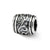 Floral Charm Bead in Sterling Silver