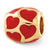 Gold Plated Red Enameled Hearts Bead Charm hide-image
