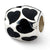 Sterling Silver Black Enameled Hearts Bead Charm hide-image