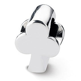 Sterling Silver Club Shape Bead Charm hide-image