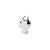Club Shape Charm Bead in Sterling Silver