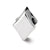 Diamond Shape Charm Bead in Sterling Silver
