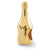Gold Plated Wine Bottle Bead Charm hide-image